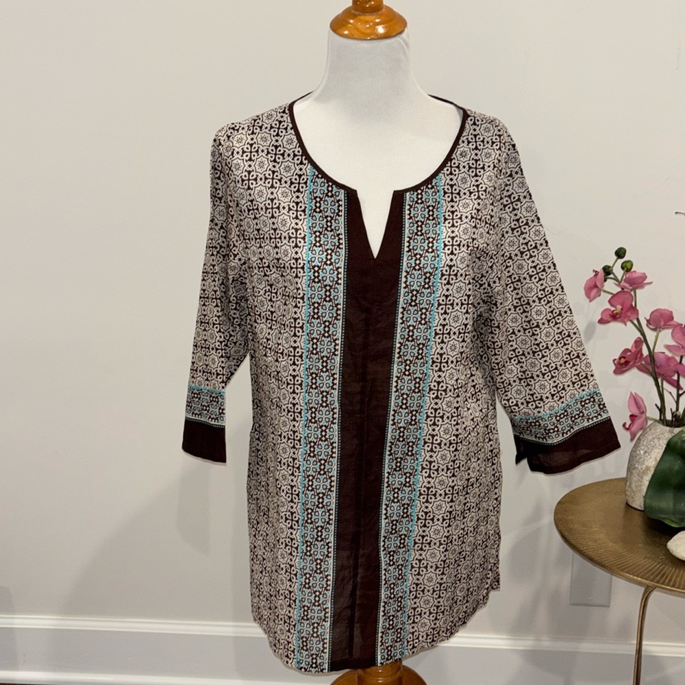 Tommy Bahama Tangiers Tile Tunic L NWT